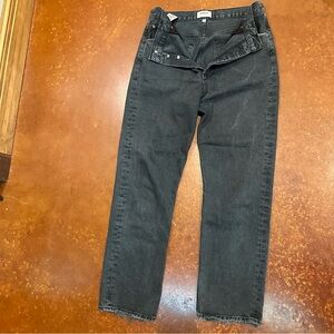 Agolde High Rise Jeans in Black